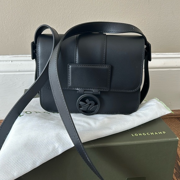Longchamp Boxtrot Small Black Leather Crossbody Bag. Brand new. - Picture 2 of 9